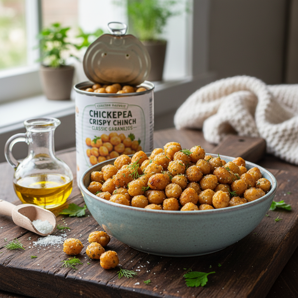 Air Fryer Crispy Ranch Chickpeas — American recipe featuring Canned chickpeas