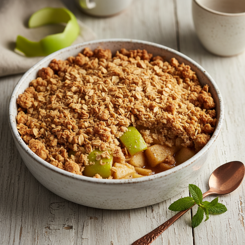 Apple Crumble with Oat Topping — American recipe featuring Granny Smith Apples