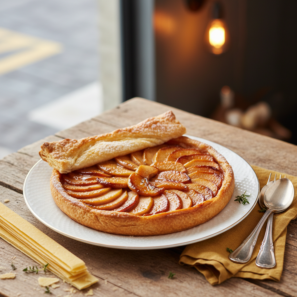 Classic Apple Tarte Tatin — French recipe featuring Puff pastry sheet