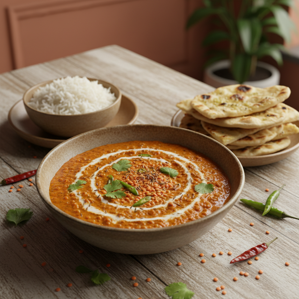 Creamy Coconut Lentil Curry — Indian recipe featuring Red lentils