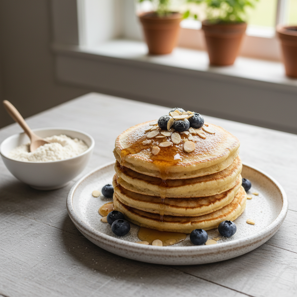 Gluten-Free Almond Flour Pancakes — American recipe featuring Almond Flour