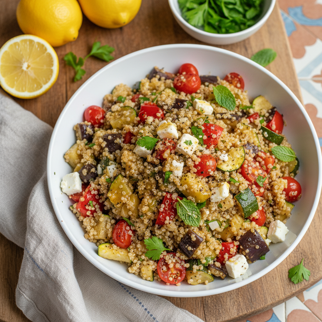 Mediterranean Quinoa Salad with Roasted Vegetables — Mediterranean recipe featuring Quinoa